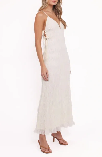 Petal And Pup Petal & Pup Seraphine Shirred Sleeveless Maxi Dress In White