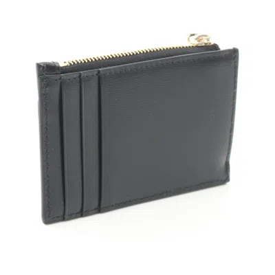 Pre-owned Gucci Black Canvas Leather Coin Purse/coin Case ()