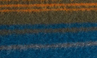 Pendleton National Park Stripe Throw Blanket & Carrier In Blue