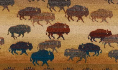 Pendleton Prairie Rush Hour Virgin Wool & Cotton Throw In Brown