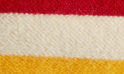 Pendleton National Park Stripe Throw Blanket & Carrier In Multi