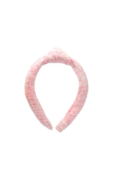 Bits & Bows Tweed Knot Headband In Multi