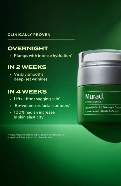 Murad Retinal Resculpt Overnight Cream 50ml In Transparent