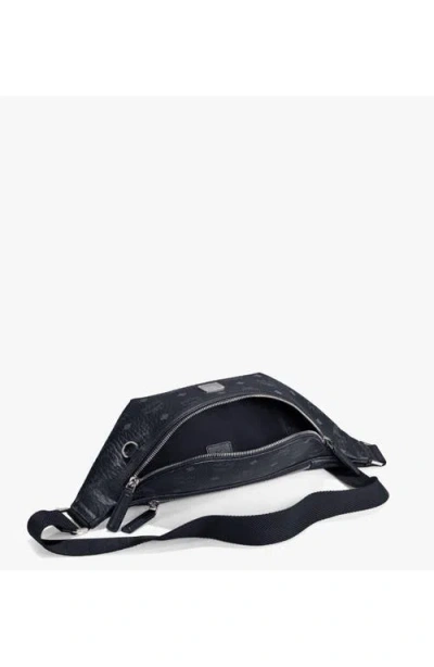 Mcm Fursten Zipped Medium Belt Bag In Black