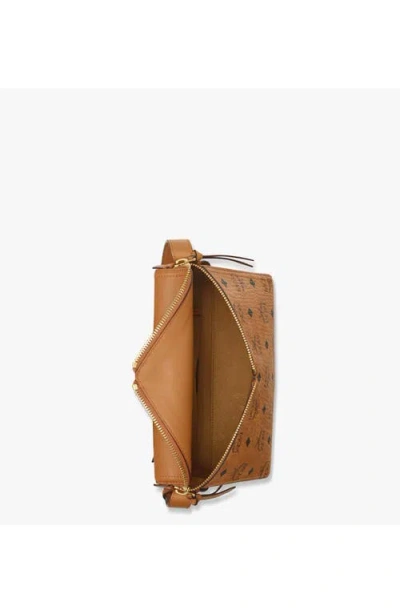 Mcm Canvas Diamant 3d Crossbody Bag In Brown