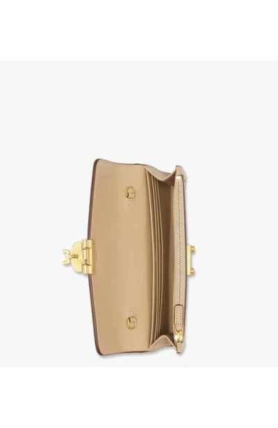 Mcm Tracy Chain Wallet In Neutral