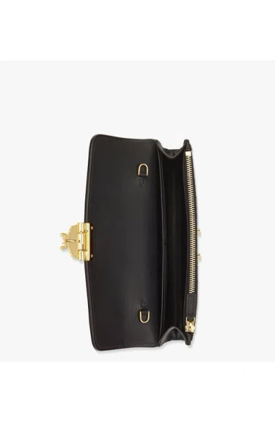 Mcm Tracy Chain Wallet In Visetos In Black