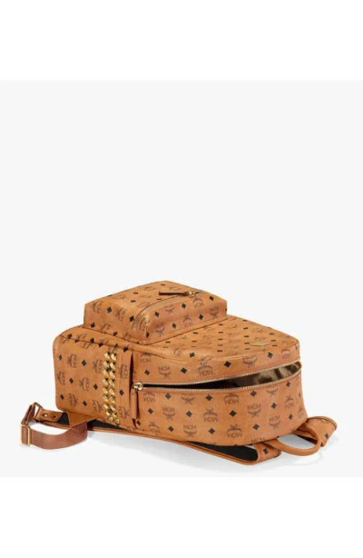 Mcm Mini Stark Side Studs Backpack In Brown