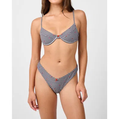 Weworewhat Full Coverage Underwire Bikini Top In Gray