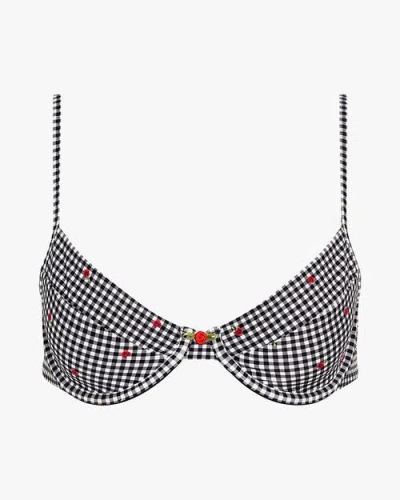 Weworewhat Full Coverage Underwire Bikini Top In Gray