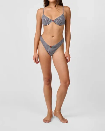 Weworewhat Full Coverage Underwire Bikini Top In Gray
