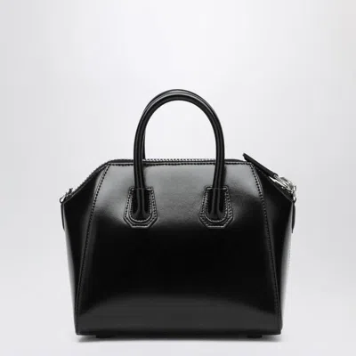 Givenchy Mini Antigona Bag In Box Leather In Black