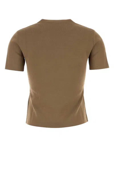 Max Mara Biscuit Viscose Blend Adelio T-shirt In Brown