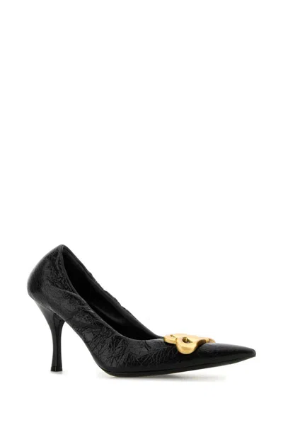 Balenciaga Monaco Pointed High Heels In Animal Print