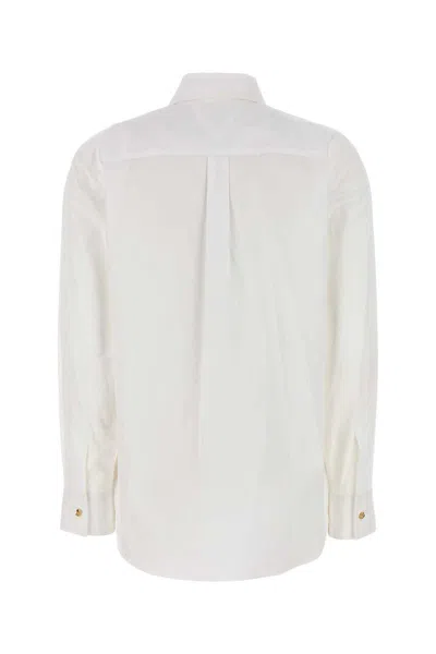 Bottega Veneta Women Classic Cotton Poplin Shirt In White