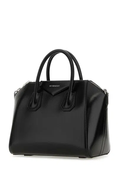 Givenchy Structured Mini Handbag In Full Grain Leather In Black