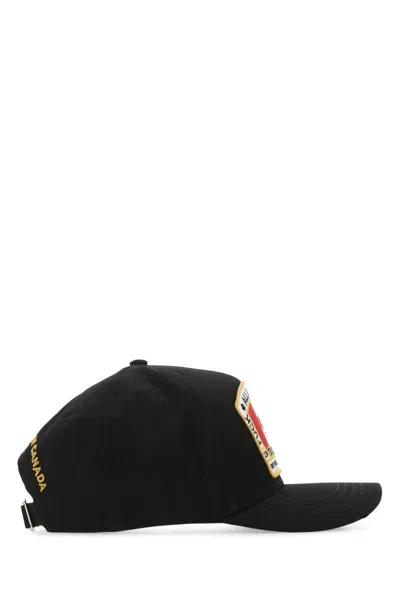 Dsquared2 Dsquared Men Baseball Hat With Logo In Black