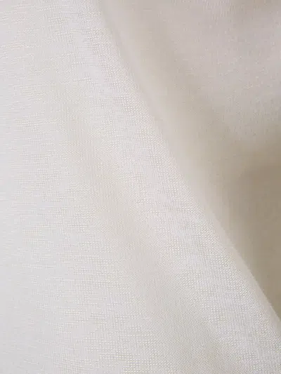 Peserico Round-collar Short-sleeve Sweater In White