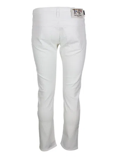 Jacob Cohen Trousers In White
