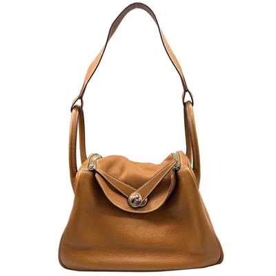 Pre-owned Hermes Brown Taurillon Clemence Leather Handbag Shoulder Bag ()