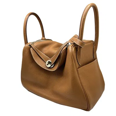 Pre-owned Hermes Brown Taurillon Clemence Leather Handbag Shoulder Bag ()