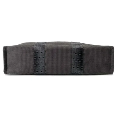 Pre-owned Hermes Her Line Gray Canvas Handbag Tote Bag ()