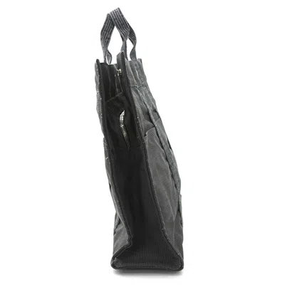 Pre-owned Hermes Her Line Gray Nylon Canvas Handbag Tote Bag ()