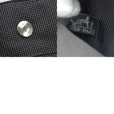 Pre-owned Hermes Her Line Gray Nylon Canvas Handbag Tote Bag ()