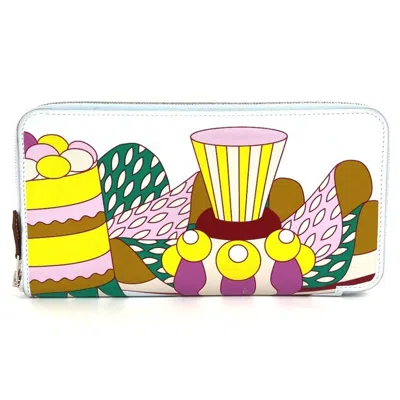 Pre-owned Hermes Silk'in Multi-color Swift Leather Long Wallet (bi-fold) ()