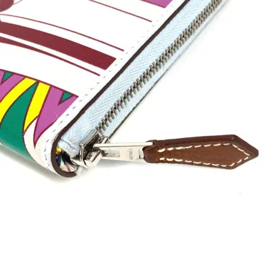 Pre-owned Hermes Silk'in Multi-color Swift Leather Long Wallet (bi-fold) ()