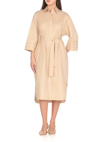 Peserico Dresses In Neutral