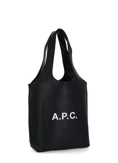 Apc Knitted Turtleneck Dress With Cut Out Detail In Black