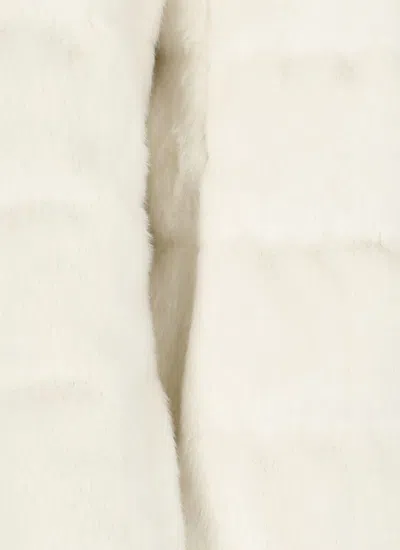 Herno White Quilted Down Jacket In White