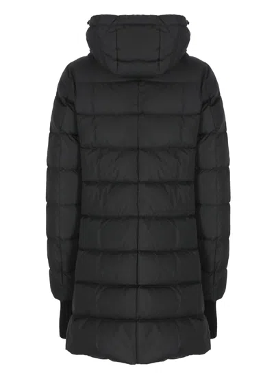 Herno A-shape Down Jacket In Black
