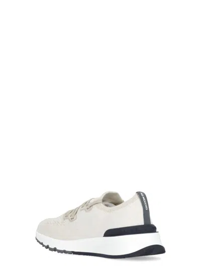Brunello Cucinelli Ivory Cucinelli Cotton Sneakers In Neutral