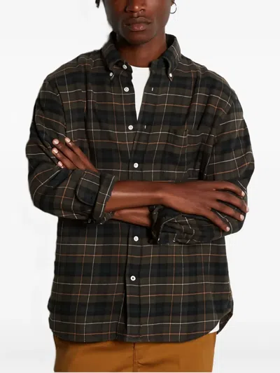 Hartford Checked Button-down Shirt In Multi