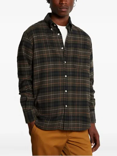 Hartford Checked Button-down Shirt In Multi