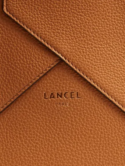 Lancel Enveloppe Leather Backpack In Brown