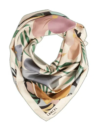 Lancel Reve De Fleurs-print Square Scarf In Multi