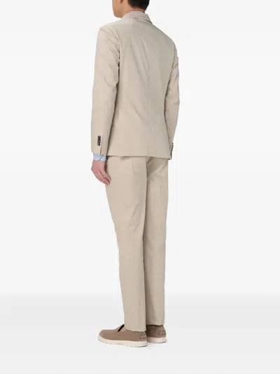 Manuel Ritz Two-button Patch-pocket Blazer In Neutral