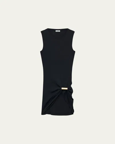 Loewe Logo Hardware Detail Tank Top In Black