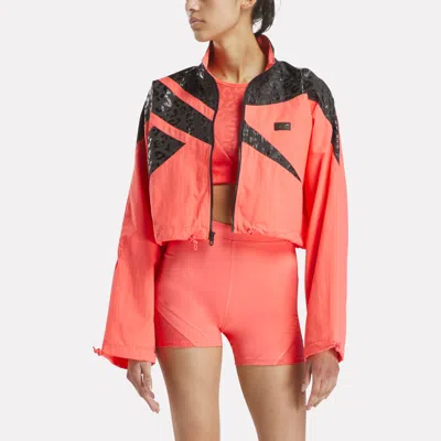 Reebok X Angel Reese Women's Vector Track Jacket In Pink
