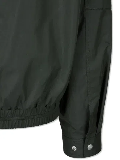 Studio Tomboy Elasticated-hem Hooded Jacket In Green