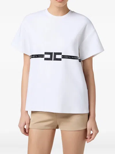 Elisabetta Franchi Sweater In White