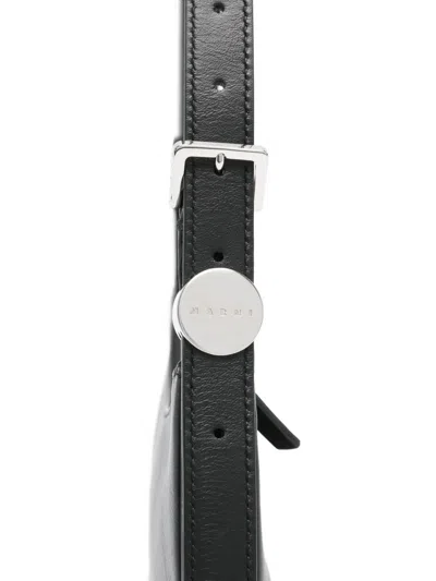 Marni Versatile Shoulder Bag Adjustable Strap In Black