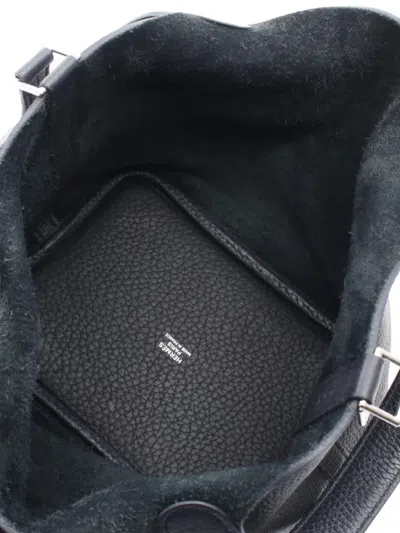 Pre-owned Hermes 2021 Picotin Lock Pm Handbag In Black