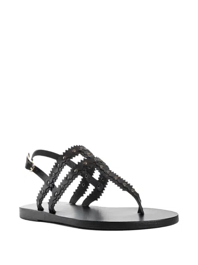 Ancient Greek Sandals Vesta Studded Sandals In Black