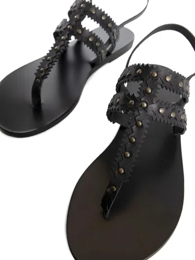 Ancient Greek Sandals Vesta Studded Sandals In Black