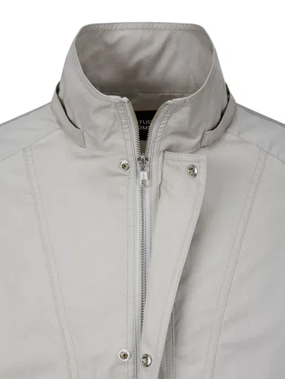 Studio Tomboy Hooded Drawstring Jacket In Gray