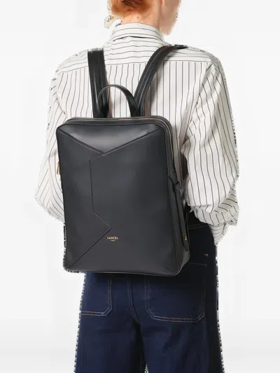 Lancel Enveloppe Flap Backpack In Black